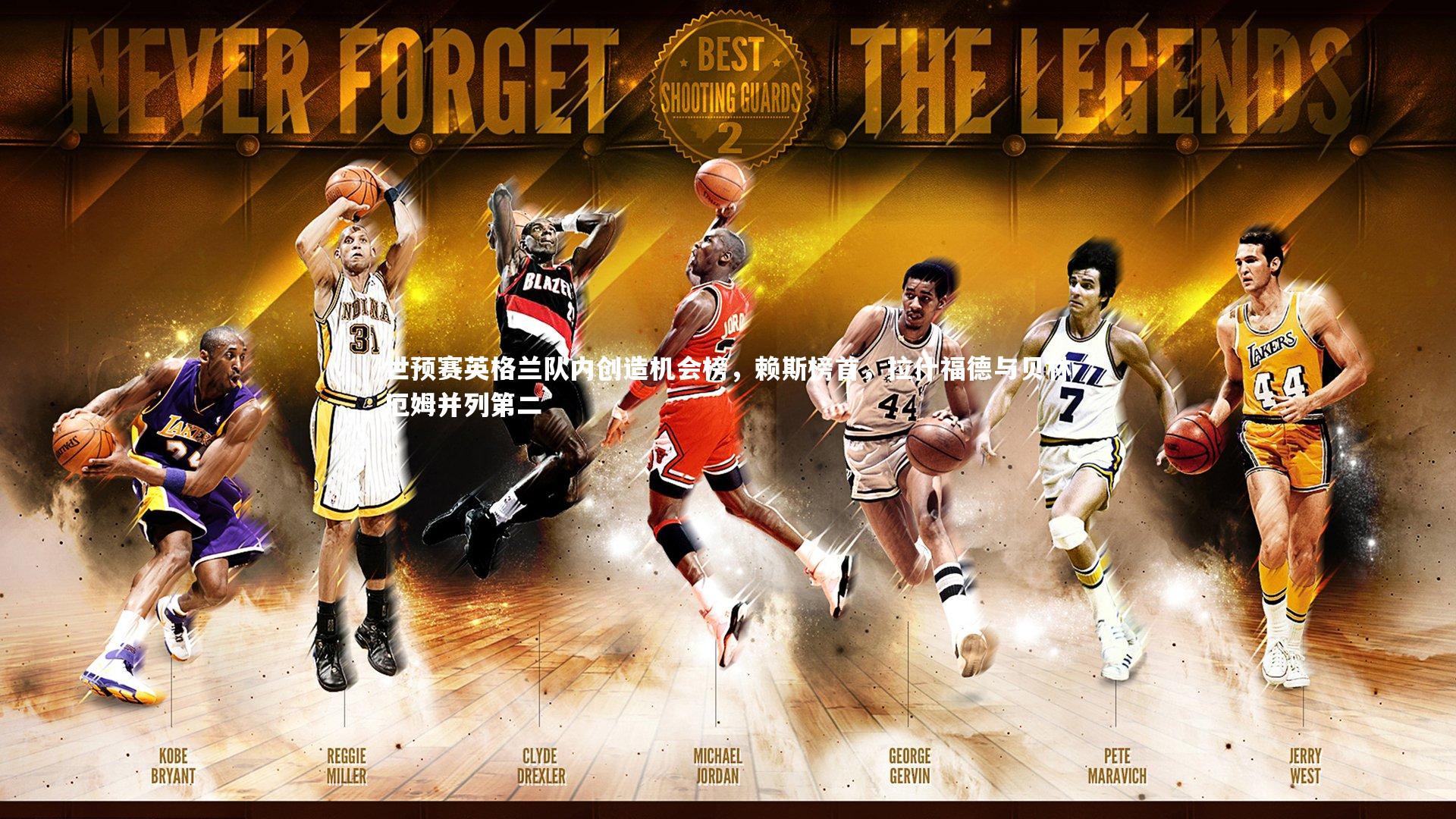 世预赛英格兰队内创造机会榜，赖斯榜首，拉什福德与贝林厄姆并列第二